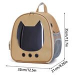 Cat Carrier Bag Pet Backpack Portable Outdoor Cat Travel Shoulder Bag Cat Carrying Bag Large Capacity Breathable Dog Carrier Bag - Image 6